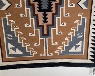 Navajo Teec Nos Pos Rug Lena Poyer Native American	51x39in	

