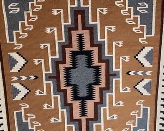 Navajo Teec Nos Pos Rug Lena Poyer Native American	51x39in	
