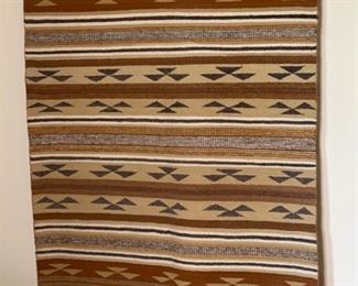 Navajo Rug Louise Benally Crystal Vegetable Dye	60x40.75in	HxWxD
