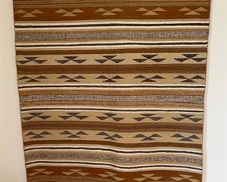 Navajo Rug Louise Benally Crystal Vegetable Dye	60x40.75in	HxWxD
