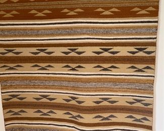 Navajo Rug Louise Benally Crystal Vegetable Dye	60x40.75in	HxWxD
