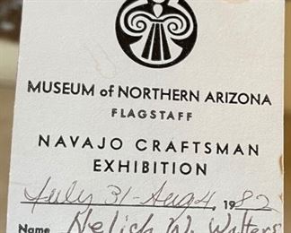 Navajo Rug Nelich Walters Storm Pattern Raised Outline	60x32in	
