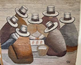 Peruvian Rug Textile Raquel's Collection Peru Wool Rug	41x40in	
