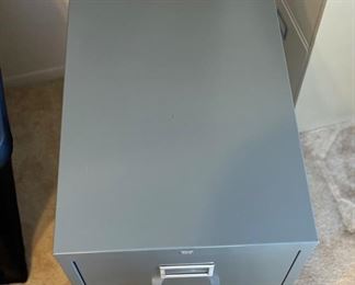 Vintage 2-Drawer Metal File cabinet	29x15x26in	HxWxD
