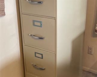 Anderson Hickey Vintage 4 Drawer File Cabinet	52x15x26in	HxWxD
