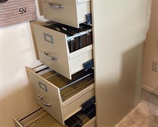 Anderson Hickey Vintage 4 Drawer File Cabinet	52x15x26in	HxWxD
