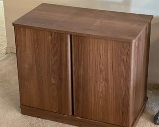 Faux Walnut AV Cabinet	23x27x15in	HxWxD

