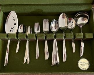 MCM Atomic Burst Mar-Crest Flatware PARTIAL Set 35 piece		

