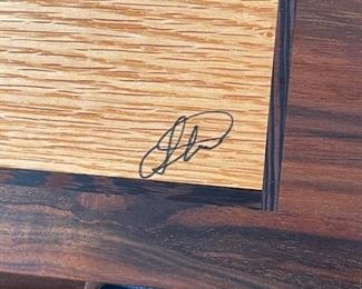 Chuck Stewart Wood Jewelry Trinket Box	5x15x9in	
