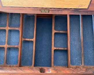 Chuck Stewart Wood Jewelry Trinket Box	5x15x9in	
