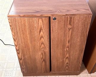 Large Faux Walnut AV Cabinet	29.5x23.5x12in	HxWxD
