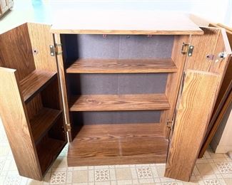 Large Faux Walnut AV Cabinet	29.5x23.5x12in	HxWxD
