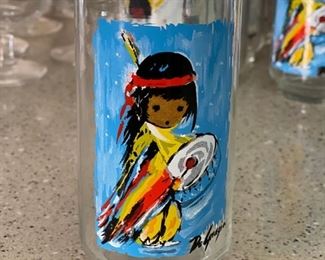 Set of 15 DeGrazia Glasses	5 5/8 x 2 7/8in	
