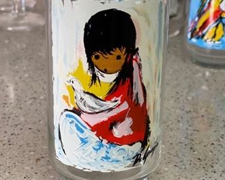 Set of 15 DeGrazia Glasses	5 5/8 x 2 7/8in	
