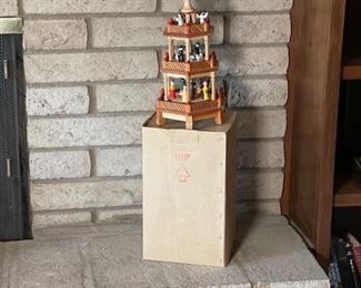 Lillian Vernon Christmas Nativity Carousel Wood in Box	18in H	
