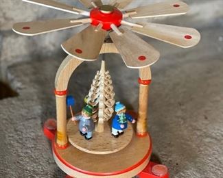 Wood Christmas carousel	8in H	
