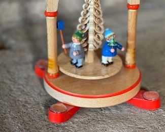 Wood Christmas carousel	8in H	
