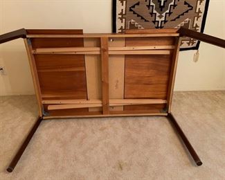 MCM Vejle Stole Danish Modern Rosewood Draw Leaf Expanding Dining Table Mobelfabrik	28.5 in H x 35in W x54.5 to 94 in long
