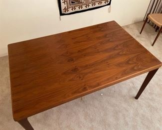 MCM Vejle Stole Danish Modern Rosewood Draw Leaf Expanding Dining Table Mobelfabrik	28.5 in H x 35in W x54.5 to 94 in long
