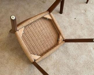 6pc MCM Niels Moller Svegards  Markaryd Teak Wood Chairs Scandinavian	30in.x16in.x18in	HxWxD
