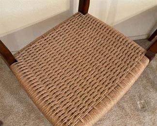 6pc MCM Niels Moller Svegards  Markaryd Teak Wood Chairs Scandinavian	30in.x16in.x18in	HxWxD
