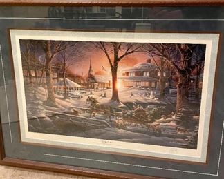 Terry Redlin - Racing Home Limited Addition Signed and Numbered  $450 