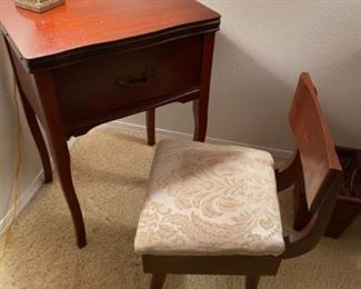 8-	Sewing table & chair $100