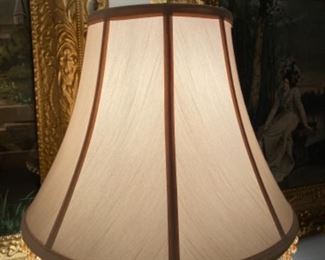 11- $50 - Oriental lamp 35”T made of porcelain vintage 		