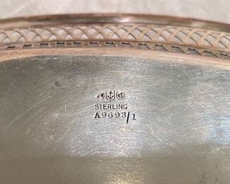 #58 $110 - Sterling reticulated bread tray 4 to 5 ounces 