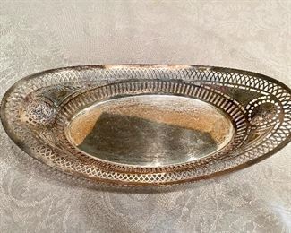 #58 $110 - Sterling reticulated bread tray 4 to 5 ounces 
