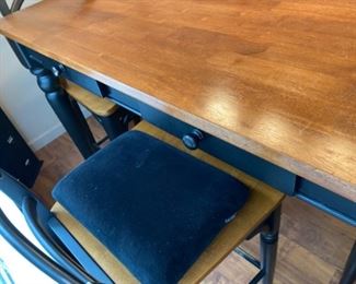 #85 - $175 Kitchen table with 3 chairs + 1 bonus not matching 3’ x 54” + 1 leave 18”									