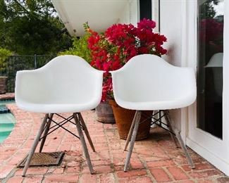Eames-style Shell Armchairs