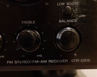 Detail of Sony A/V receiver