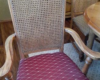 Arm chair detail, 9-piece dining room set