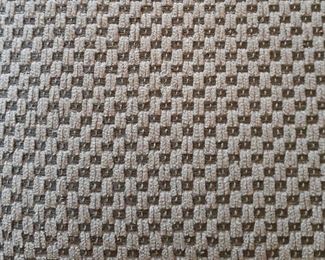 Detail of sofa, loveseat, chair fabric