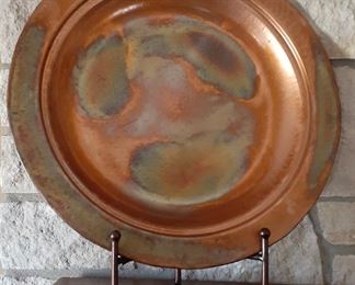 Large copper plate