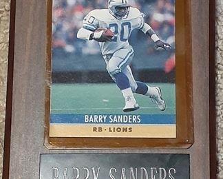1989 Barry Sanders Rookie of the Year card