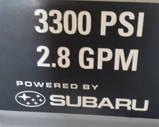 Detail, Subaru powered Rigid power washer