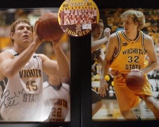Signed Paul Miller and Kyle Wilson player photos, from the 2006-07 Sweet 16 year