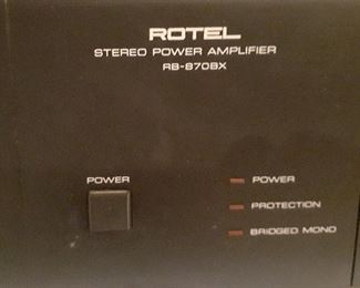 Detail, Rotel RB-8708X power amplifier 