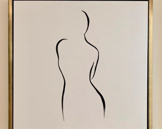 3. Nude Line Drawing (36" x 36")