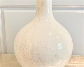 12. White Ceramic Vase (19")
