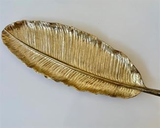 37. Michael Aram Banana Leaf Gold Platter (28" x 10")