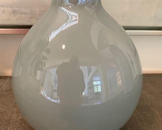 41. Gray Ceramic Vase (8")