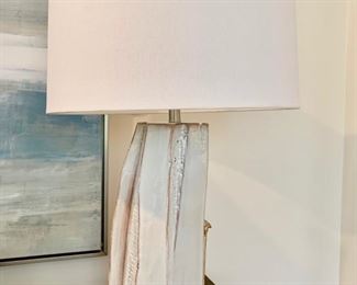 40. Cream Ceramic Lamp (31") 