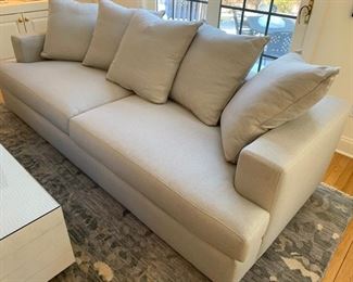 52. Custom Vanguard Furniture Feather Sofa (98" x 40" x 39")