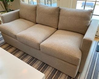66a. Vanguard Furniture Custom Three Cushion Sofa (81" x 38.5" x 34")