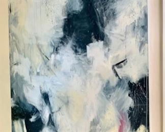 71. Contemporary Brush Stroke Painting by Mary Beth Ihnken (39.5" x 64")