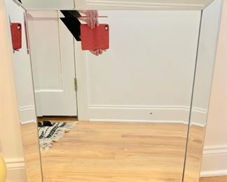 73. Beveled Mirror w/ Mirror Frame (24" x 28.5")