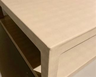 114. Creative Metal & Wood Gray Cocktail Table (50" x 70" x 18")